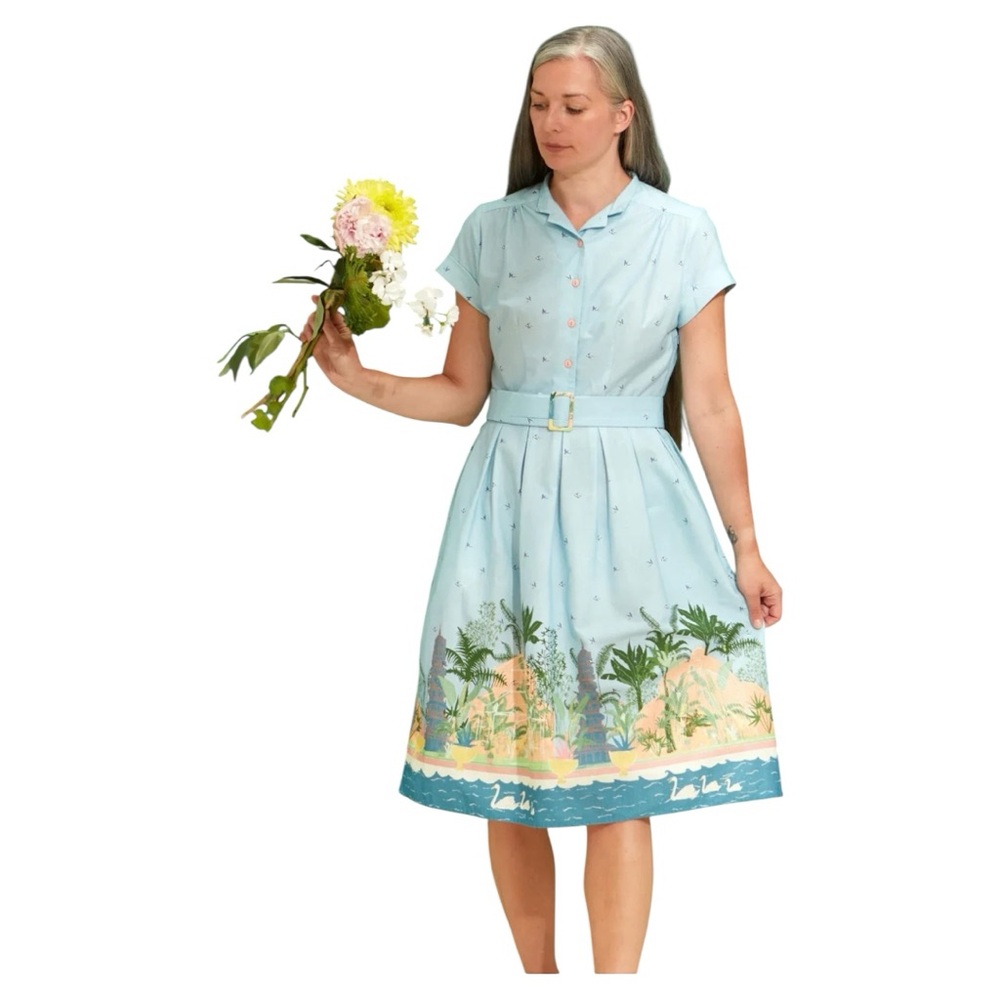 Palava Louise Dress Blue Kew Gardens.